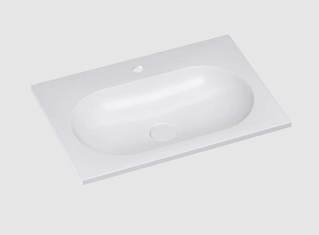 Изображение товара Раковина Florentina Гавана 70 см из литьевого мрамора белая