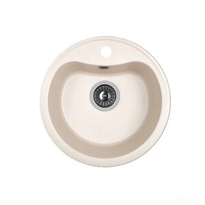 Изображение товара Кухонная мойка Dr Gans Дора 25.015.B0435.401 из литого мрамора 43.5 см белая