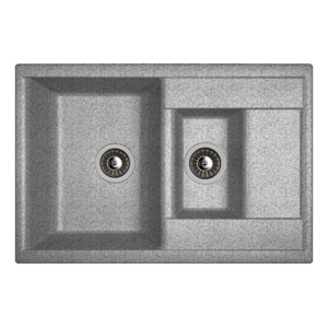 Изображение товара Мойка кухонная Dr. Gans Астра из литьевого мрамора 76 см, серый