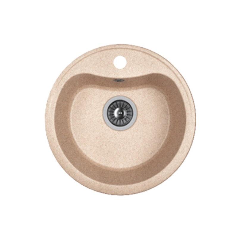 Изображение товара Кухонная мойка Dr Gans Дора 25.015.B0435.405 из искусственного мрамора, диаметр 43.5 см, круглая, м
