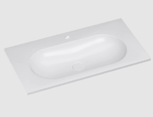 Изображение товара Раковина Florentina Гавана 10.260.00900.001, 90 см, литьевой мрамор Cast Marble, белая