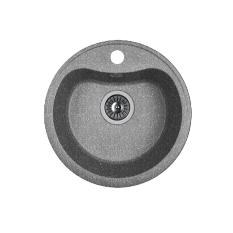 Изображение товара Кухонная мойка Dr Gans Дора 25.015.B0435.407 из литого мрамора, 43.5 см, черная