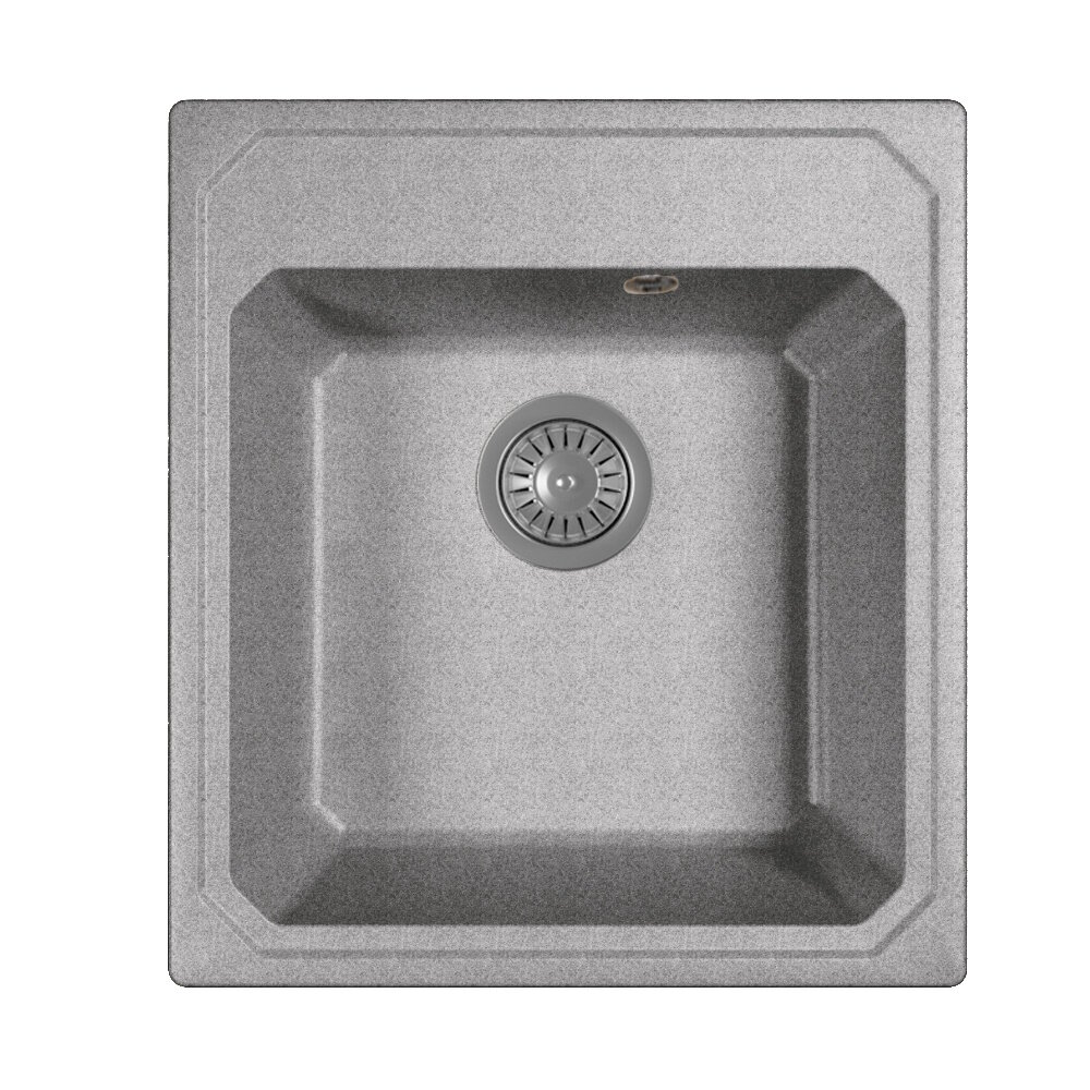 Изображение товара Кухонная мойка Dr. Gans Кардинал 45 см литой мрамор базальт современная встраиваемая