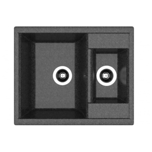 Изображение товара Мойка кухонная Dr. Gans Астра из литьевого мрамора 62 см черная