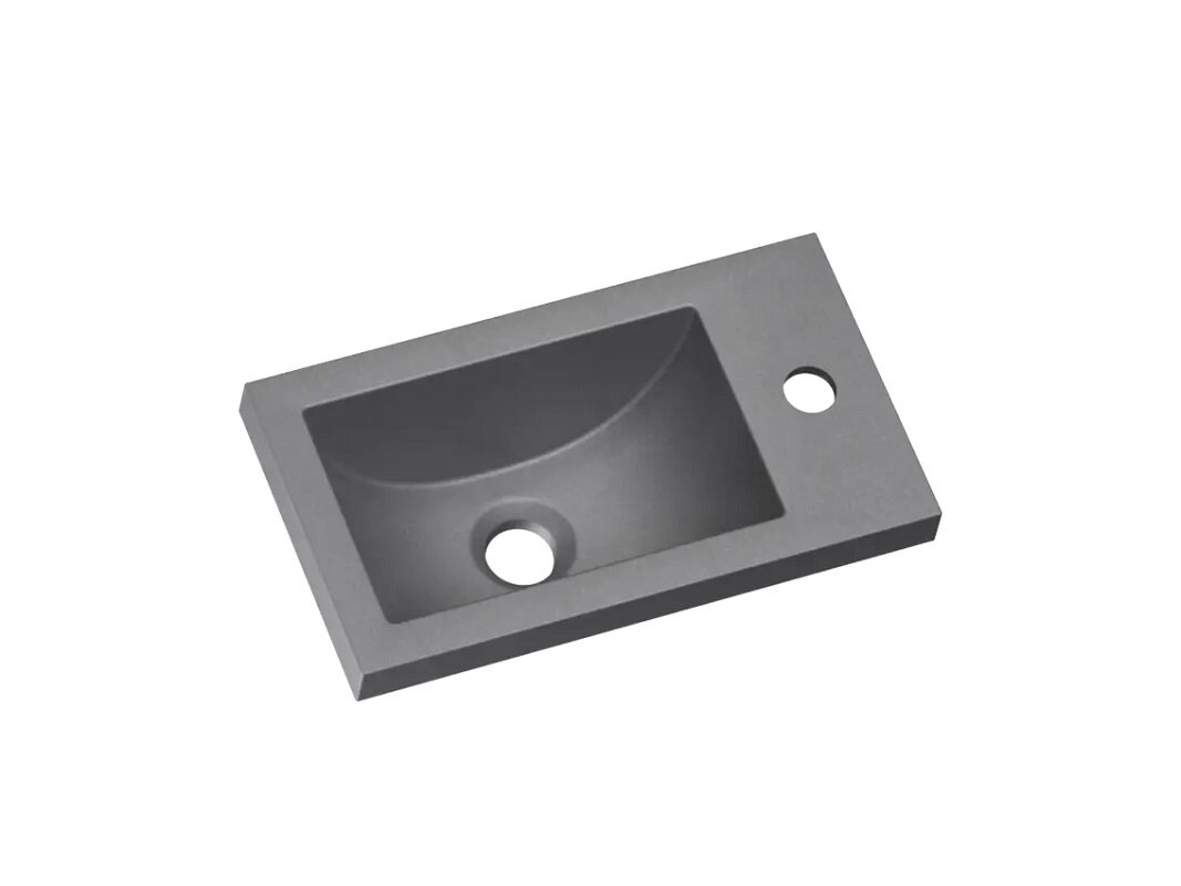 Изображение товара Раковина Florentina Гавана 10.360.00400.307, 40 см, кварцевый композит, правая, серый шелк