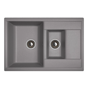 Изображение товара Мойка кухонная Dr. Gans Астра из искусственного камня, 76 см, врезная, серый