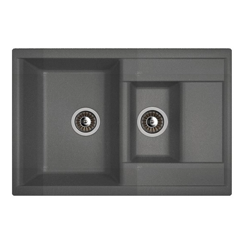 Изображение товара Кухонная мойка из литьевого мрамора Dr. Gans Астра 76 см серый