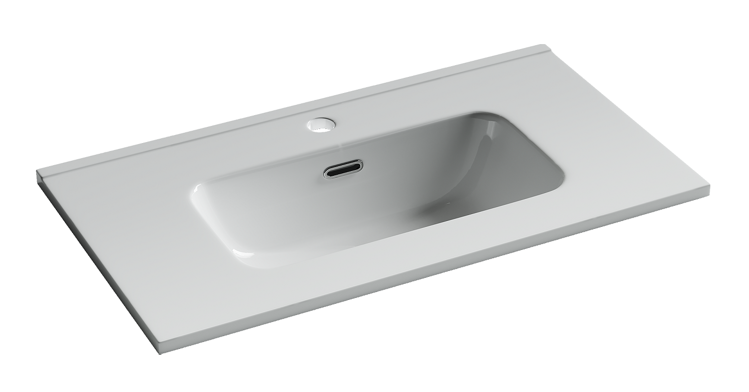 Изображение товара Раковина Sancos Compact CN7029, 70 см, фарфор, белая, угловая установка