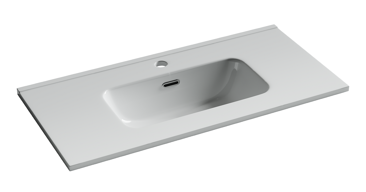 Изображение товара Раковина Sancos Compact CN7026 80 см фарфор белая встроенная угловая