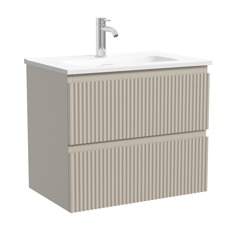 Изображение товара Тумба под раковину Sancos Snob R SNR60/39CE 60 см подвесная бежевый матовый