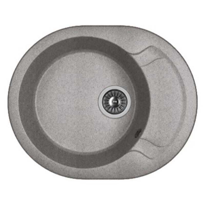 Изображение товара Мойка кухонная Dr Gans Берта 58 см из литьевого мрамора с матовой поверхностью