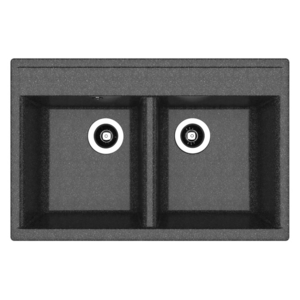 Изображение товара Мойка кухонная Dr. Gans Астра из литьевого мрамора 78 см черная