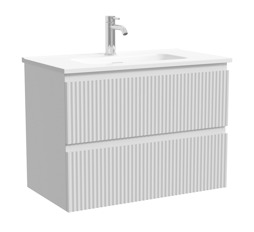 Изображение товара Тумба под раковину Sancos Snob R SNR70/39W подвесная белая 70 см Изображение товара Тумба под раковину Sancos Snob R SNR70/39W подвесная белая 70 см