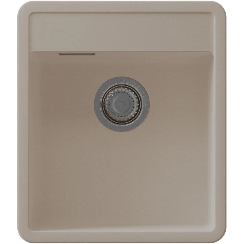 Изображение товара Мойка кухонная Florentina Пьемонт из искусственного кварца бежевый накладная