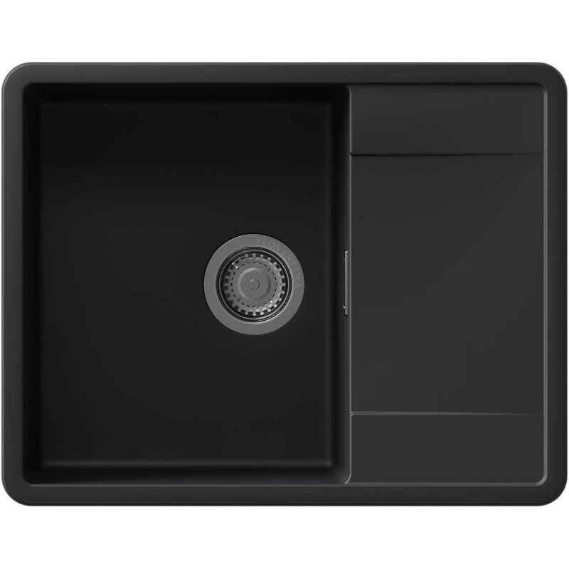Изображение товара Мойка кухонная Florentina Пьемонт из искусственного кварца антрацит 65x51 см
