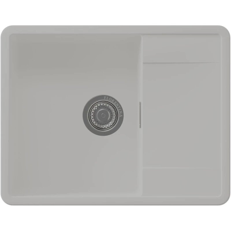 Изображение товара Мойка кухонная Florentina Пьемонт 650 из искусственного кварца белая матовая