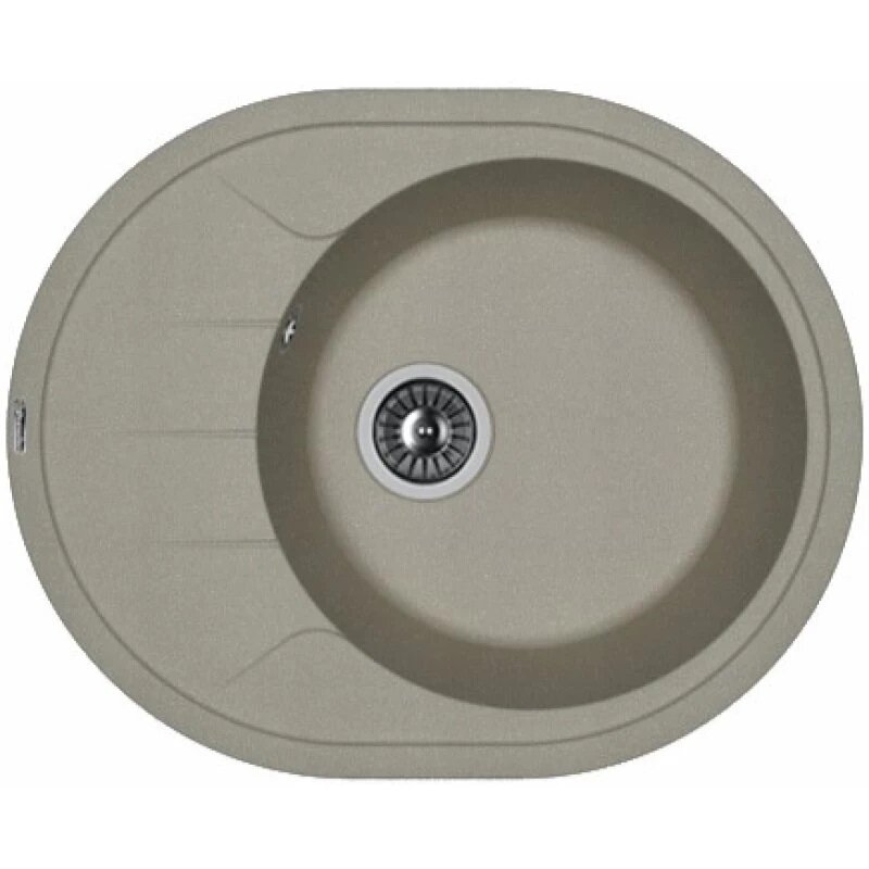 Изображение товара Кухонная мойка Florentina Родос 62x50 см серый шелк кварц износостойкая антивактериальная Изображение товара Кухонная мойка Florentina Родос 62x50 см серый шелк кварц износостойкая антивактериальная