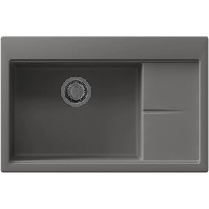 Изображение товара Кухонная мойка Florentina Россана 780 из искусственного камня серого цвета