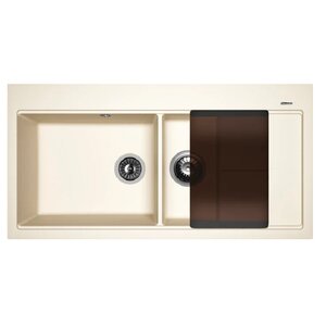 Изображение товара Мойка кухонная Florentina Россана 20.335.E1000.201, крыло справа, разделочная доска, цвет жасмин