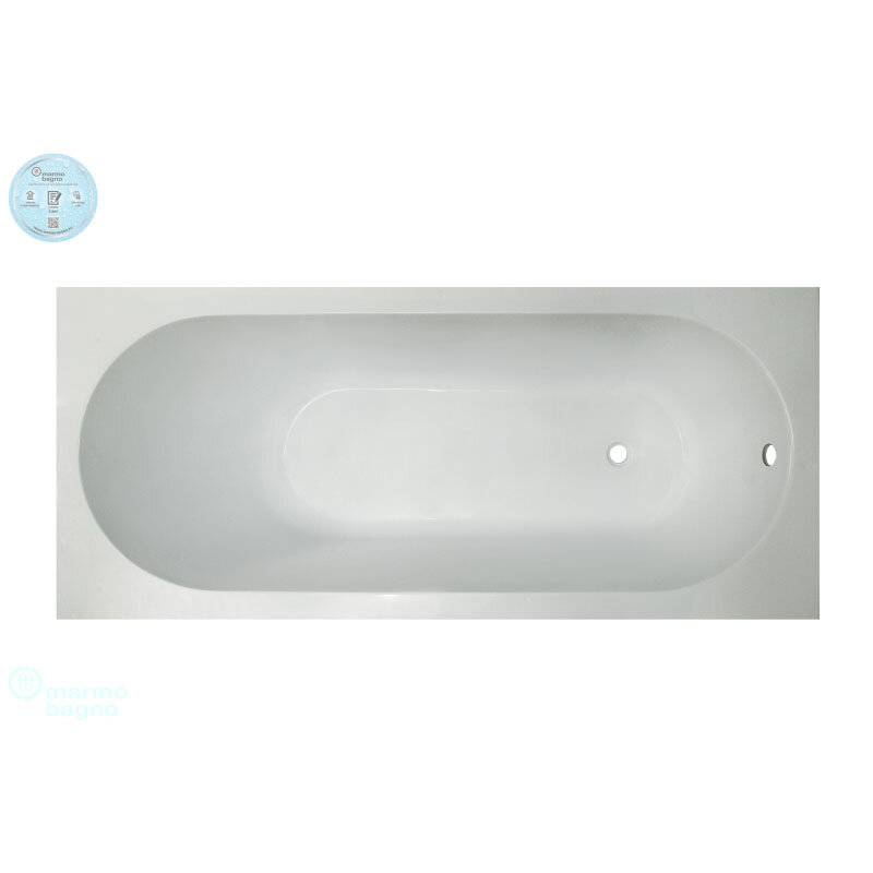 Изображение товара Ванна из искусственного камня Marmo Bagno Лючия 170x75 см Изображение товара Ванна из искусственного камня Marmo Bagno Лючия 170x75 см
