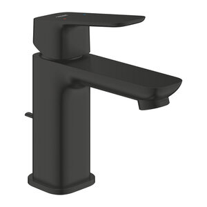 Изображение товара Смеситель для раковины Grohe Cubeo, 1016942430, с донным клапаном, черный матовый