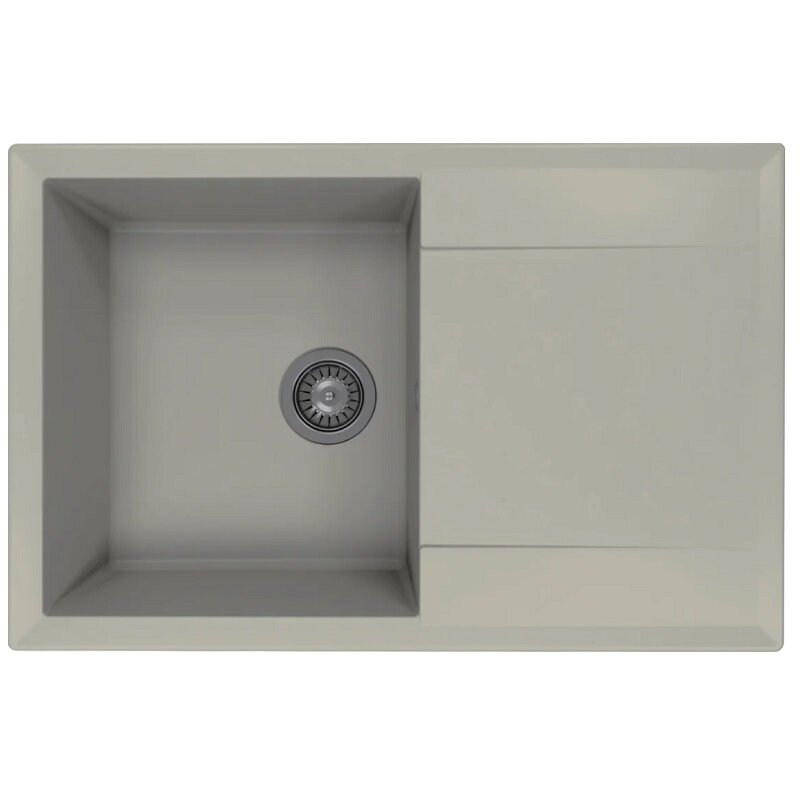 Изображение товара Кухонная мойка Florentina Тоскана 78x51 см из искусственного кварца серого цвета