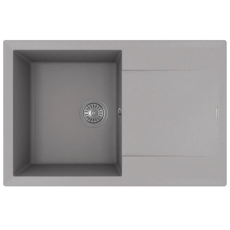 Изображение товара Кухонная мойка из искусственного кварца Florentina Тоскана 78x51 см серый шелк