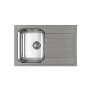 Изображение товара Кухонная мойка Dr. Gans Дуэт 26.120.B0760.410, 76 см, литьевой мрамор, везувий