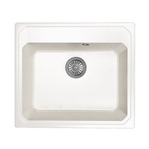 Изображение товара Кухонная мойка Dr. Gans Кардинал 57 см из искусственного мрамора белая
