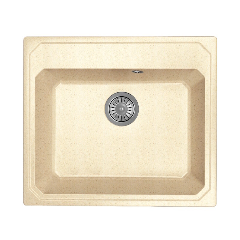 Изображение товара Кухонная мойка Dr. Gans Кардинал 57 см литой мрамор дюна современный дизайн