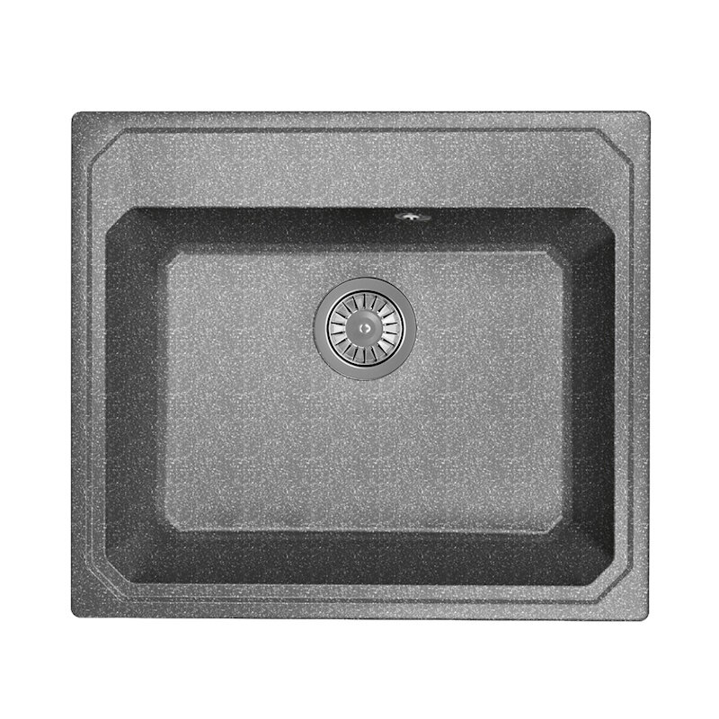 Изображение товара Кухонная мойка Dr Gans Кардинал 29.030 D0570 407 литой мрамор черная 57 см