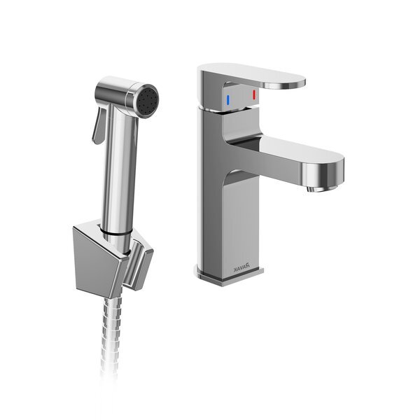 Изображение товара Смеситель для раковины Ravak Chrome CR 112.01 с гигиеническим душем хром