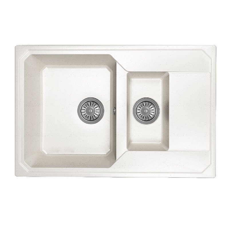 Изображение товара Кухонная мойка Dr. Gans Кардинал 76 см искусственный мрамор белая