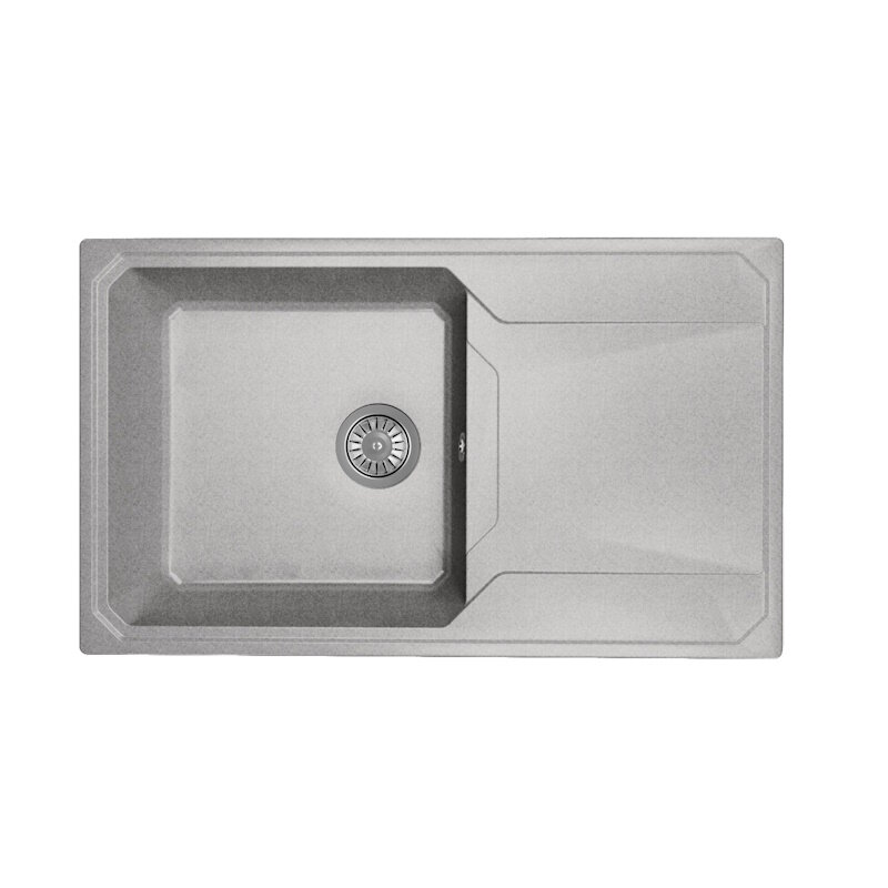 Изображение товара Кухонная мойка Dr. Gans Кардинал 84 см литой мрамор базальт встроенная