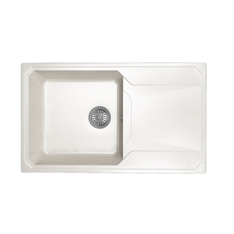 Изображение товара Кухонная мойка Dr. Gans Кардинал 84 см белая из литьевого мрамора