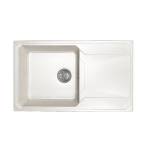 Изображение товара Кухонная мойка Dr. Gans Кардинал 84 см белая из литьевого мрамора