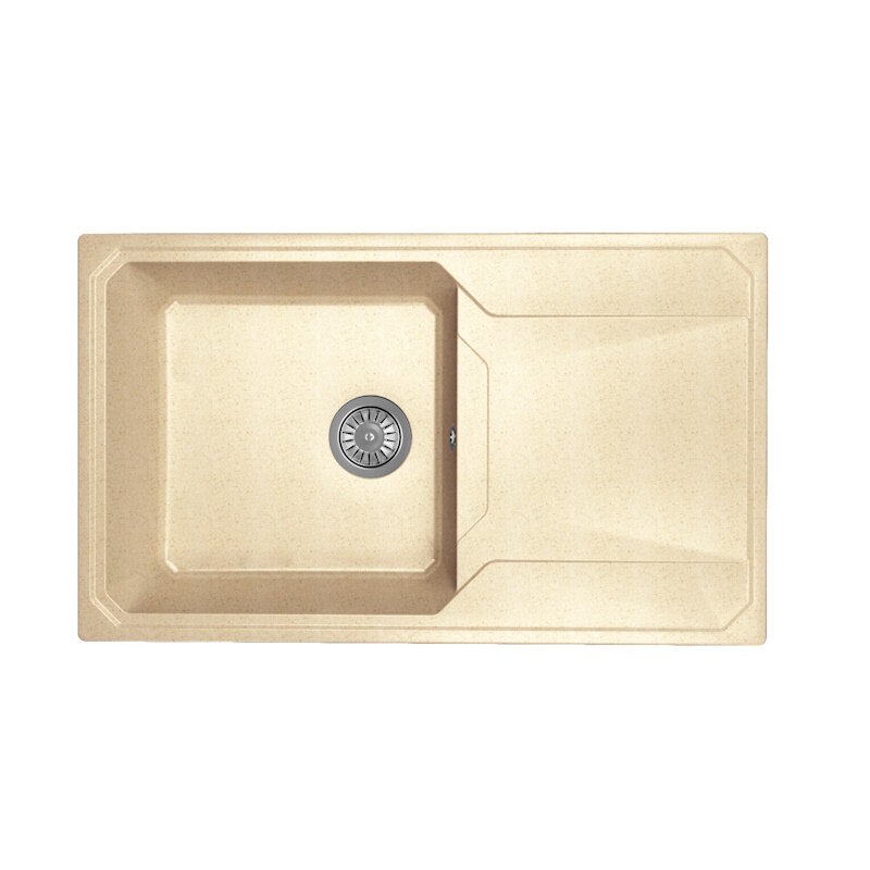 Изображение товара Кухонная мойка Dr. Gans Кардинал из литого мрамора 84 см матовая бежевый