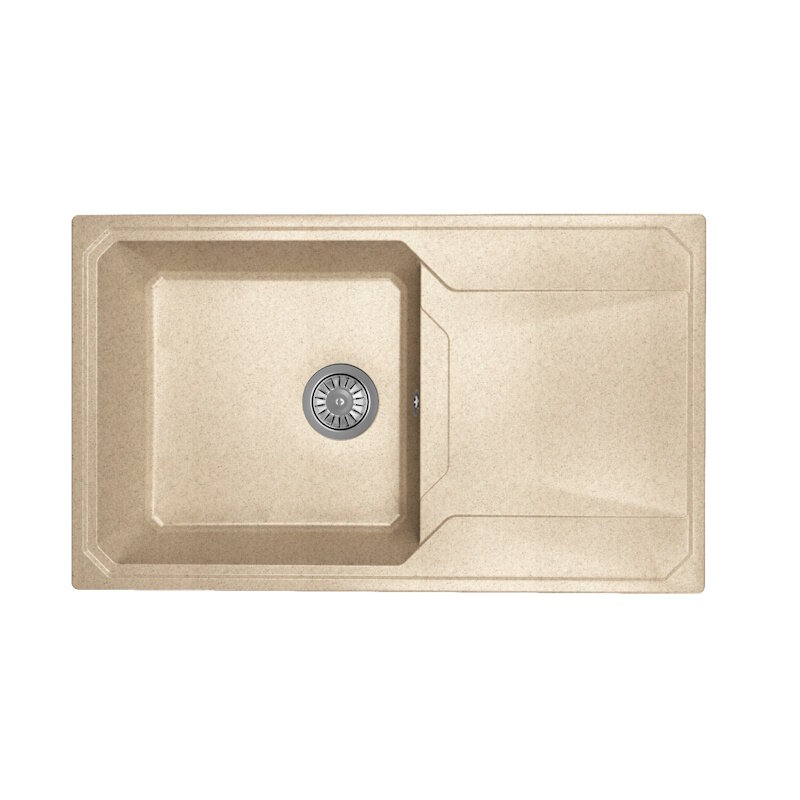 Изображение товара Кухонная мойка из литого мрамора Dr. Gans Кардинал 84 см терра с сифоном