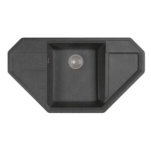 Изображение товара Кухонная мойка Dr. Gans Крона 29.040.D0910.411 91 см угловая из искусственного мрамора графит
