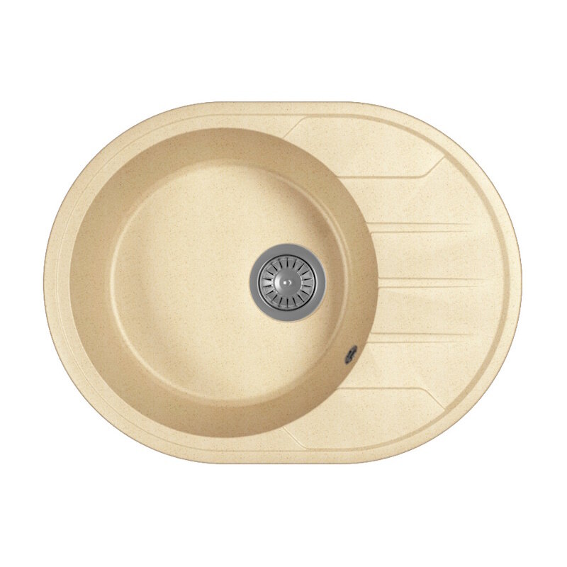 Изображение товара Кухонная мойка Dr. Gans Лиана 62 см литой мрамор оборачиваемая матовая бежевый