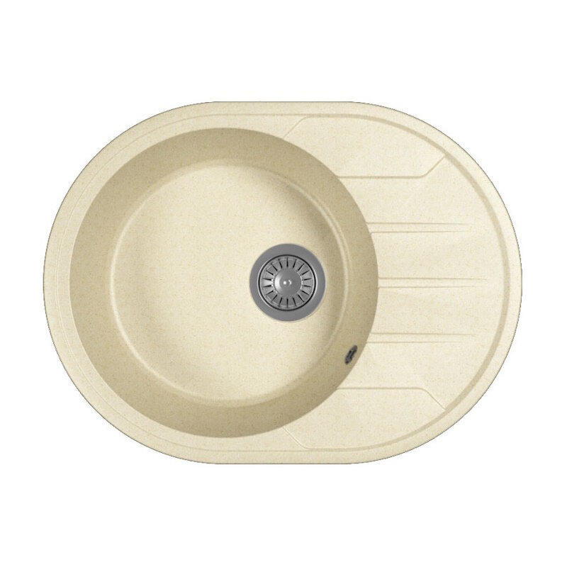Изображение товара Кухонная мойка Dr. Gans Лиана 62 см литой мрамор латте овальная