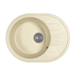 Изображение товара Кухонная мойка Dr. Gans Лиана 62 см литой мрамор латте овальная