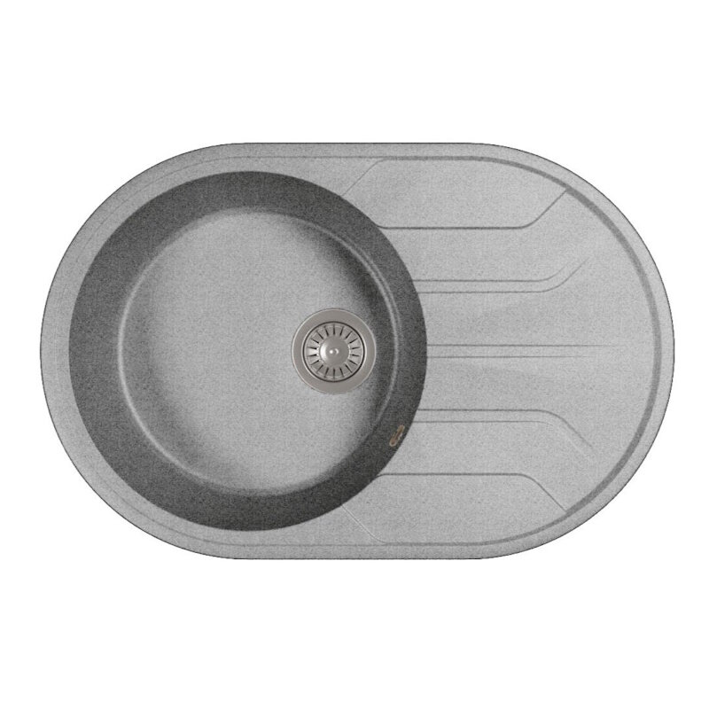 Изображение товара Кухонная мойка Dr. Gans Лиана 76 см литой мрамор базальт встраиваемая