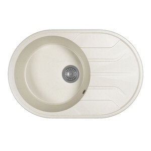 Изображение товара Кухонная мойка Dr. Gans Лиана 29.020.C0760.401, 76 см, литьевой мрамор, белая