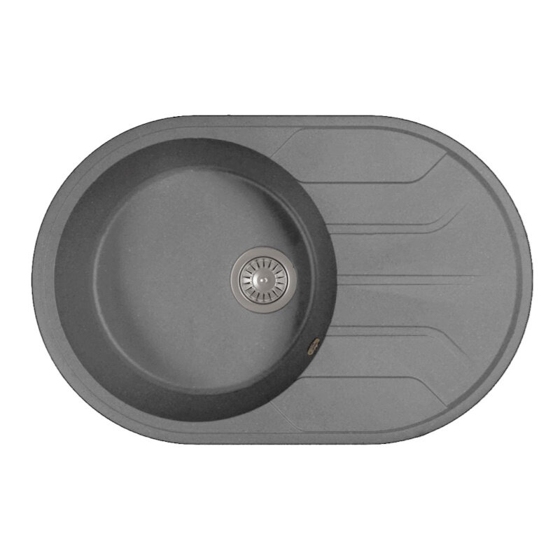 Изображение товара Кухонная мойка Dr Gans Лиана 76 см литой мрамор везувий встраиваемая сверху