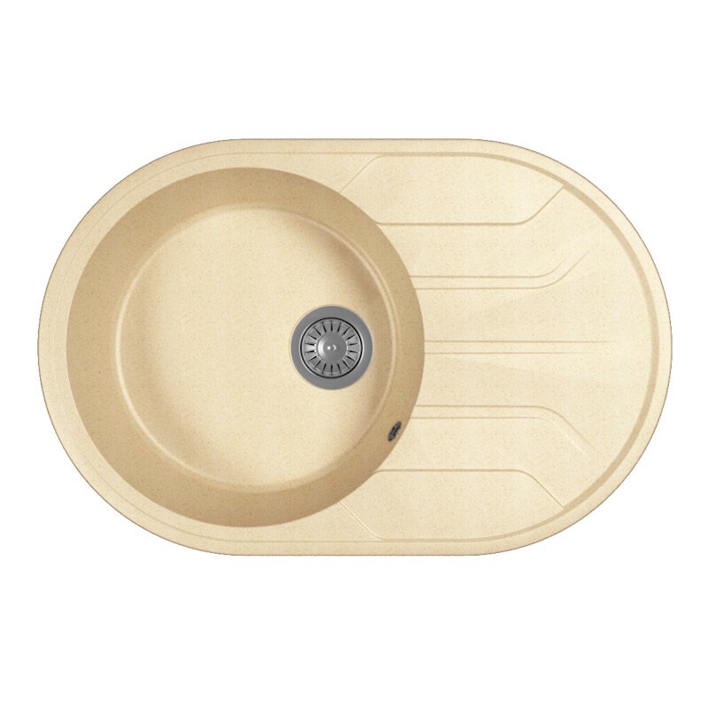 Изображение товара Кухонная мойка Dr. Gans Лиана 76 см искусственный мрамор матовая оборачиваемая