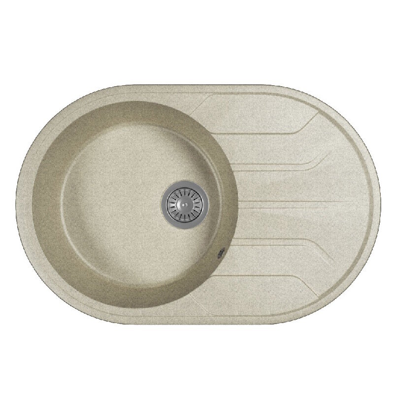 Изображение товара Кухонная мойка Dr. Gans Лиана 76 см искусственный мрамор серая