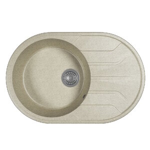 Изображение товара Кухонная мойка Dr. Gans Лиана 76 см искусственный мрамор серая