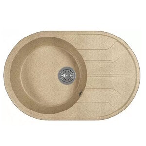 Изображение товара Кухонная мойка Dr. Gans Лиана 76 см литой мрамор овальная матовая