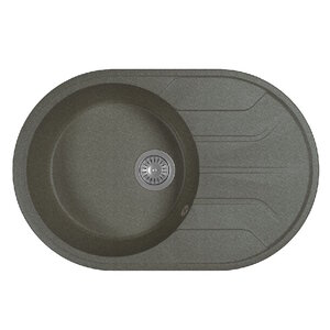 Изображение товара Кухонная мойка Dr. Gans Лиана 29.020.C0760.407, 76 см, литьевой мрамор, черная